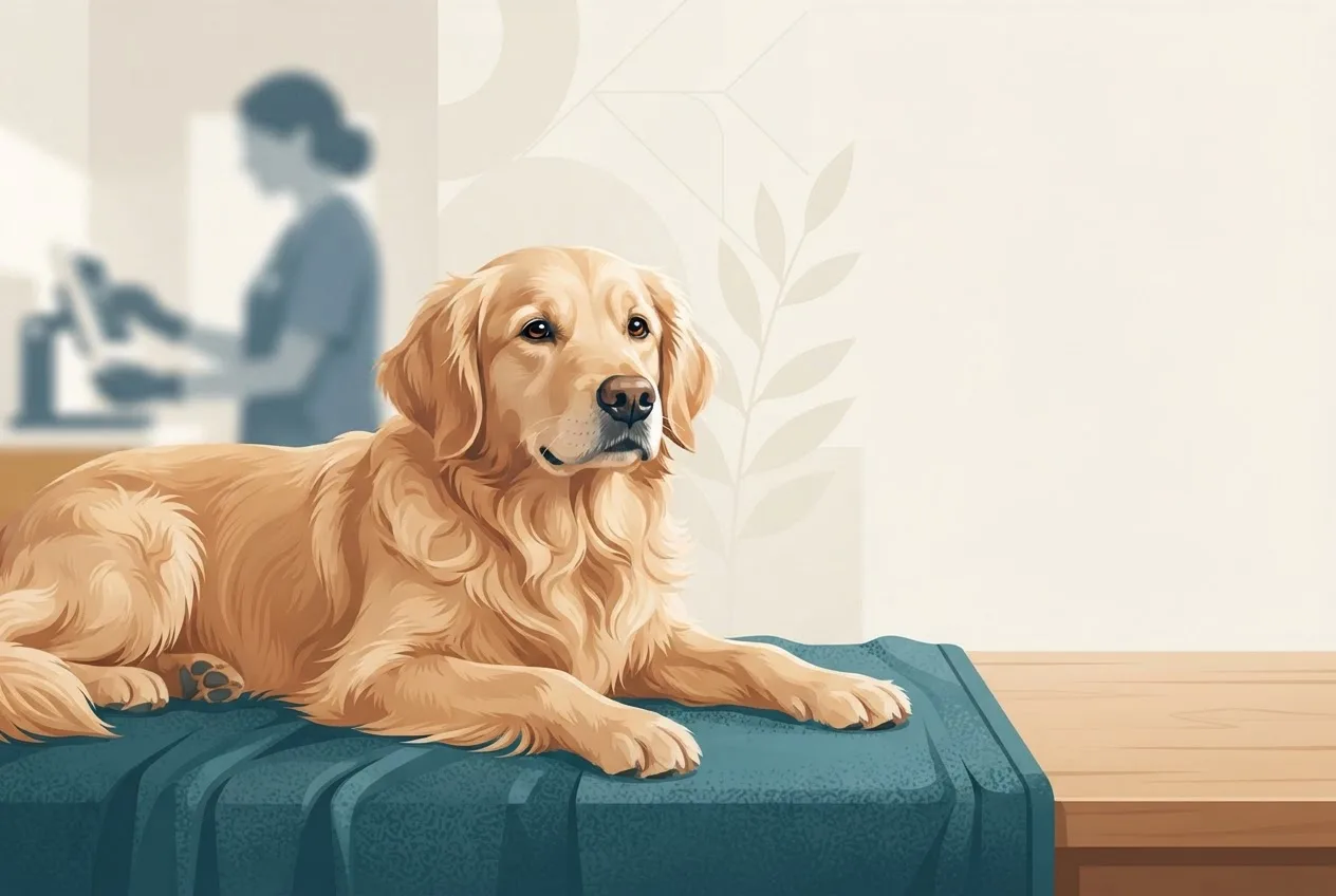 Illustration accompanying a pet-health article on medical assistant certification programs