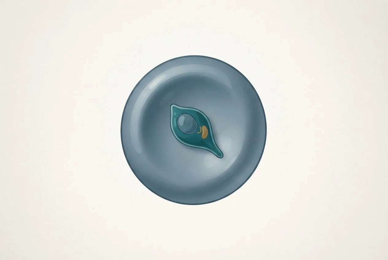 Scientific illustration of the cytauxzoon felis parasite life stage