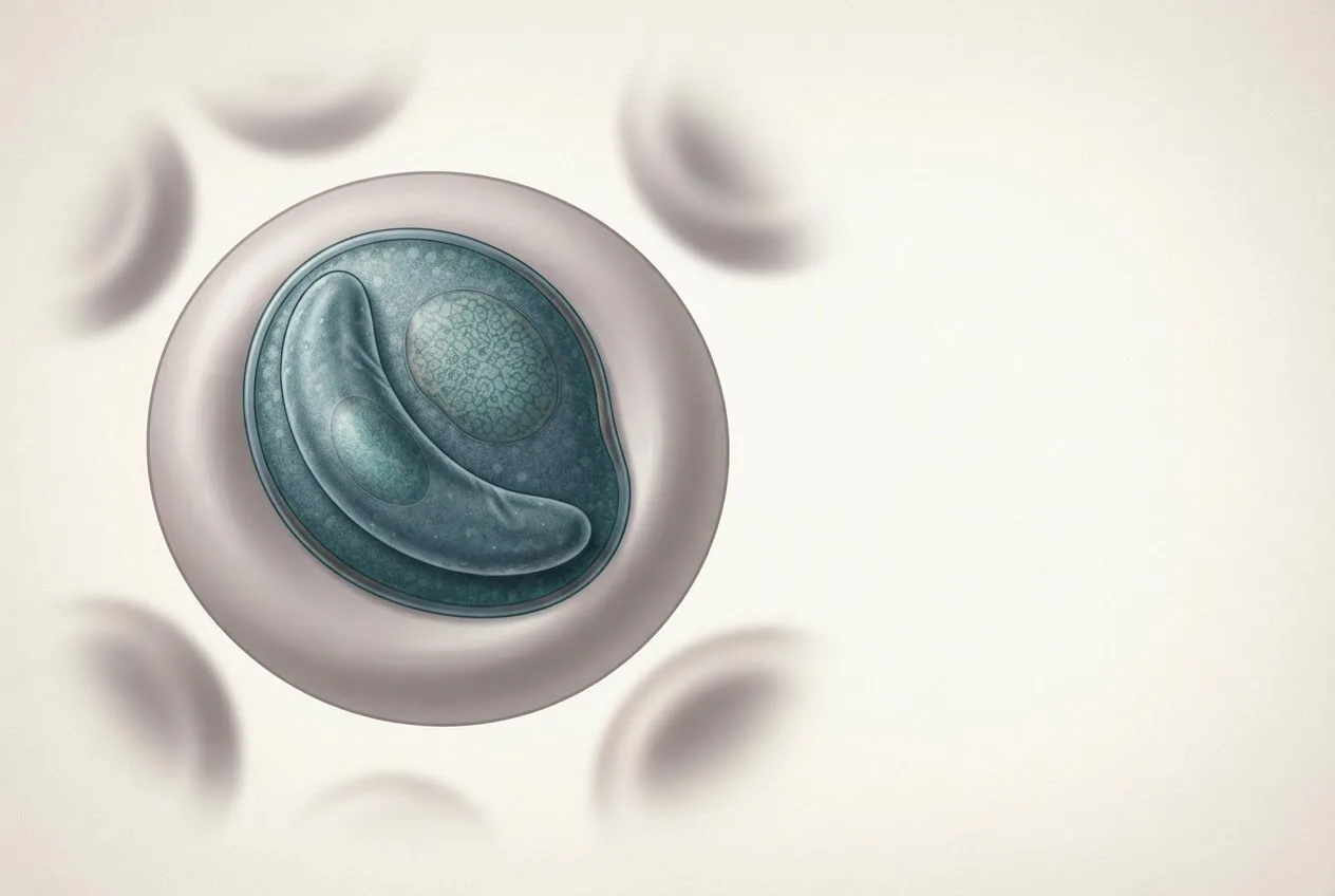 Scientific illustration of the hepatozoon canis parasite life stage