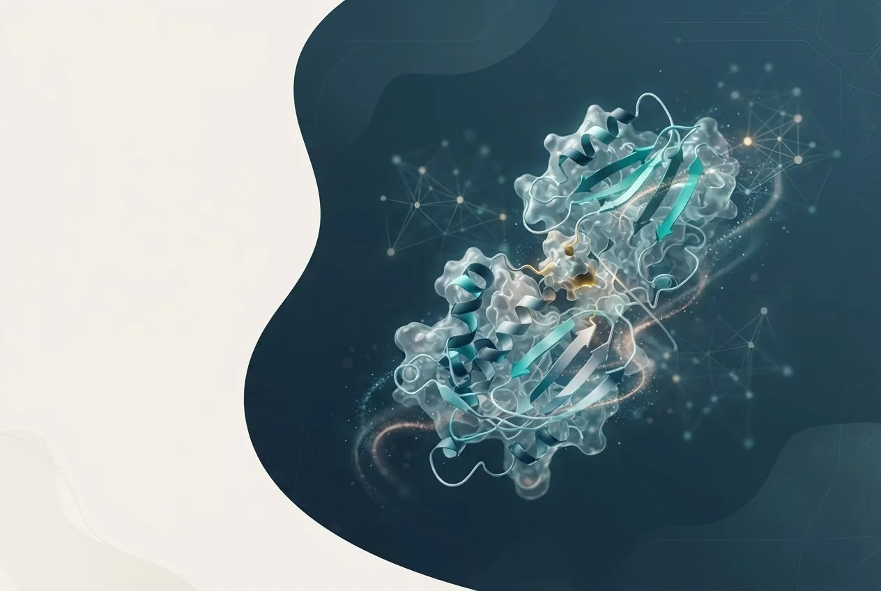 Abstract computational biology visualization of protein structures related to machine learning for predicting host-virus protein-protein interaction networks