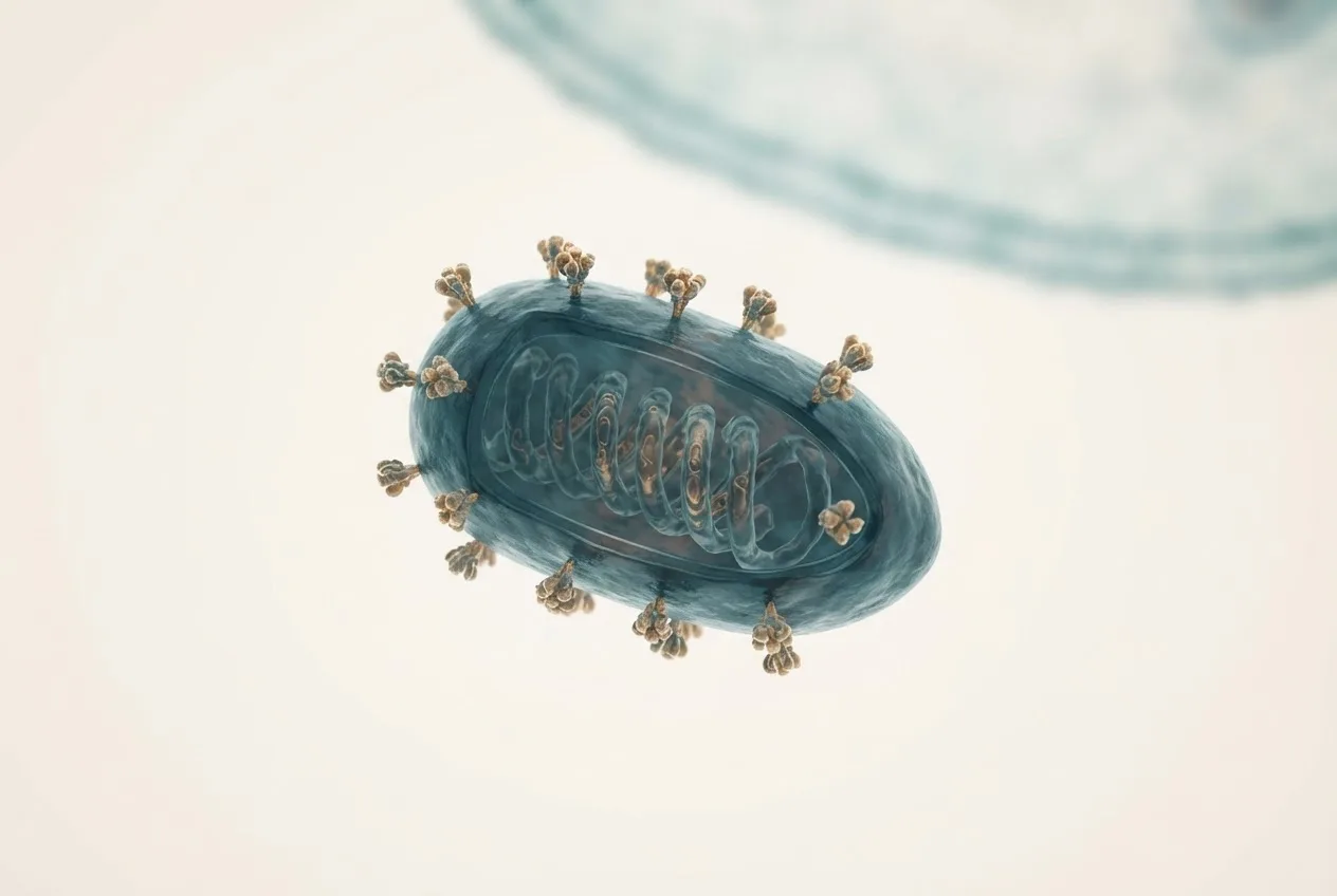 3D illustration of the spring viraemia of carp virus particle showing capsid structure and surface proteins