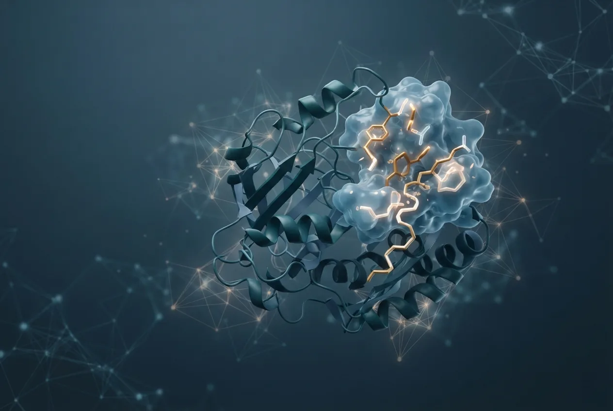 Abstract computational biology visualization of protein structures related to structure-based epitope prediction for peptide vaccine design